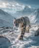 Snow Leopard in the Mountains - Diamond Painting