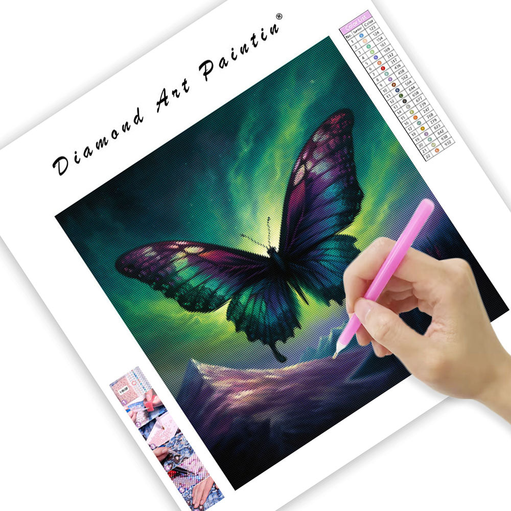 Aurora Butterfly - Diamond Painting