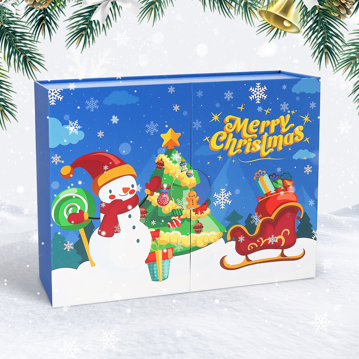 Diamond Painting Christmas Mystery Gift Box-Blue-2
