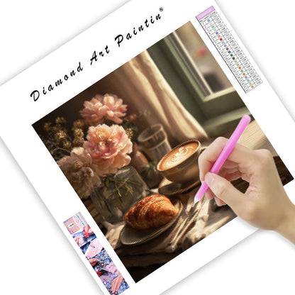 Sunlit Breakfast Moment - Diamond Painting