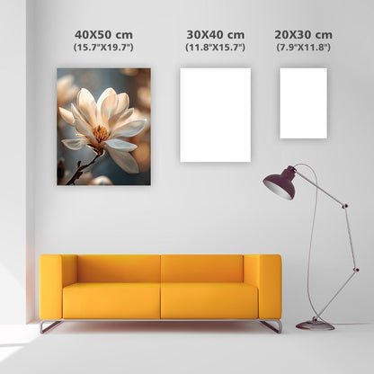 White Magnolia Soft - Diamond Painting