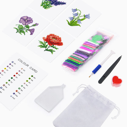 Mini-Colorful Lavender and Poppy