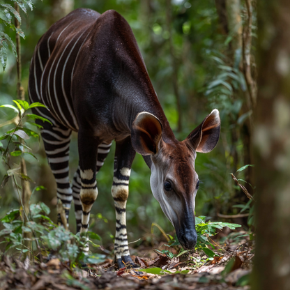 Okapi Reaching - Diamond Painting