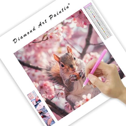 Sakura Squirrel - Diamond Painting