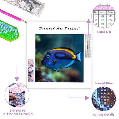 Regal Tang Fish - Diamond Painting
