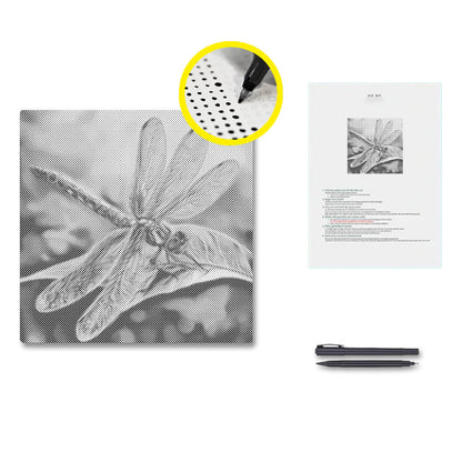 Colorful Dragonfly - Dot Painting