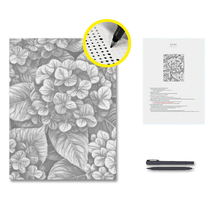 Hydrangeas in Groups - Dot Painting
