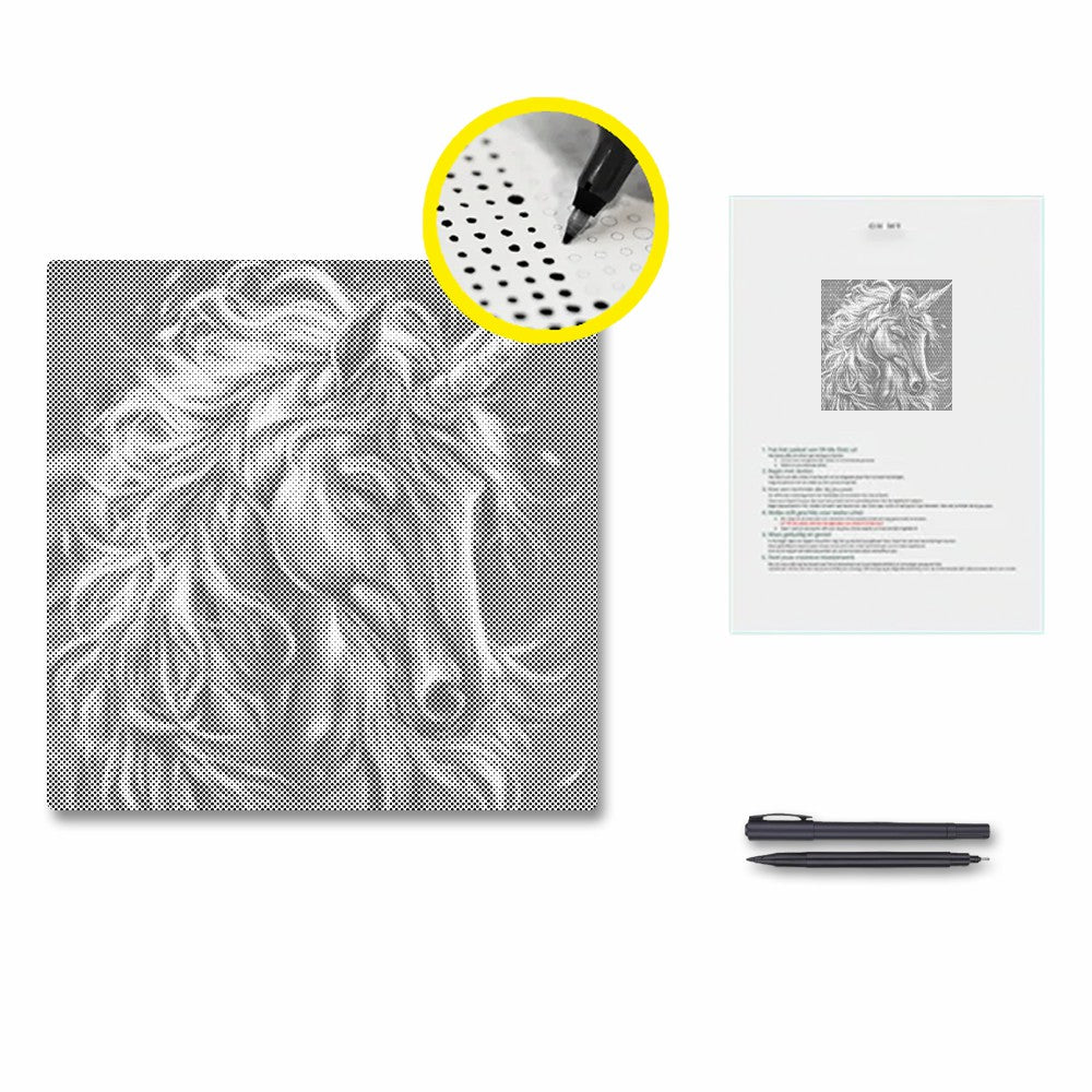 Majestic Unicorn - Dot Painting
