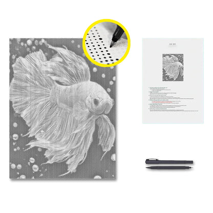 Jewlley Betta Fish - Dot Painting