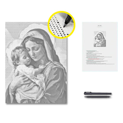 Holy Embrace - Dot Painting