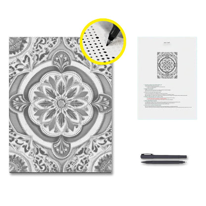 Golden Green Mandala - Dot Painting