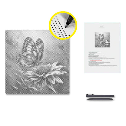 Vibrant Butterfly - Dot Painting