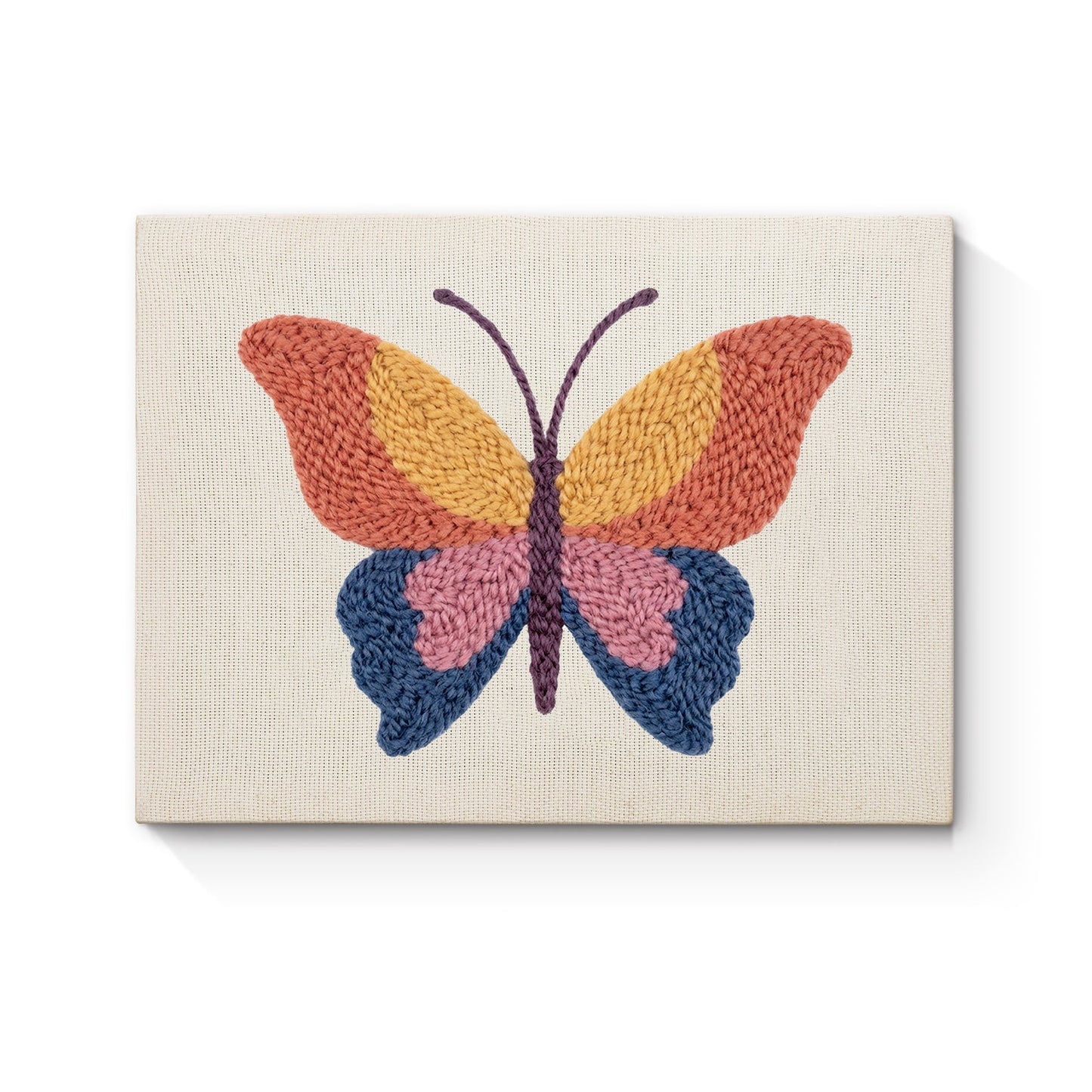 Colorful Butterfly - Punch Needle