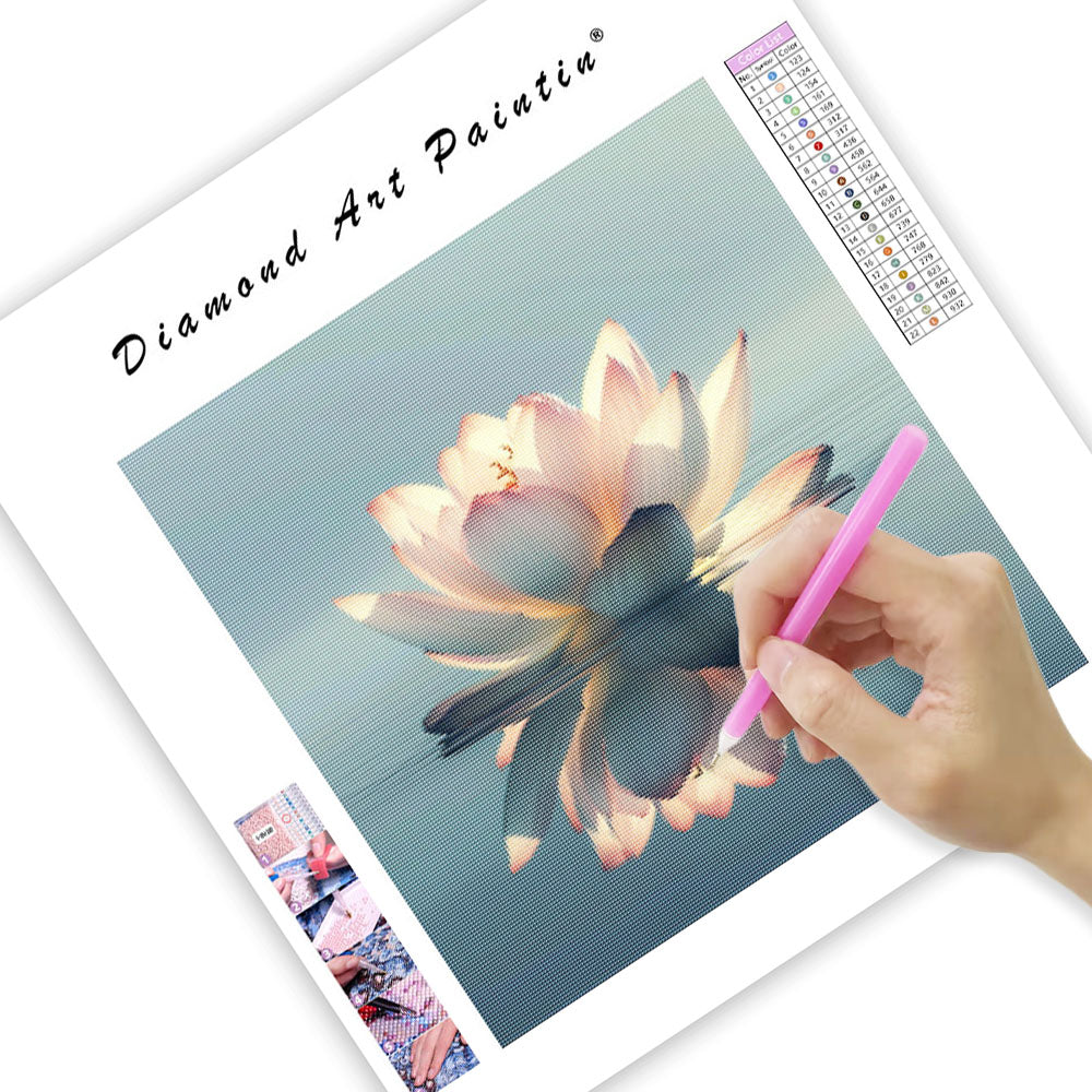 Elegant Lotus Calm - Diamond Painting