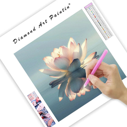 Elegant Lotus Calm - Diamond Painting