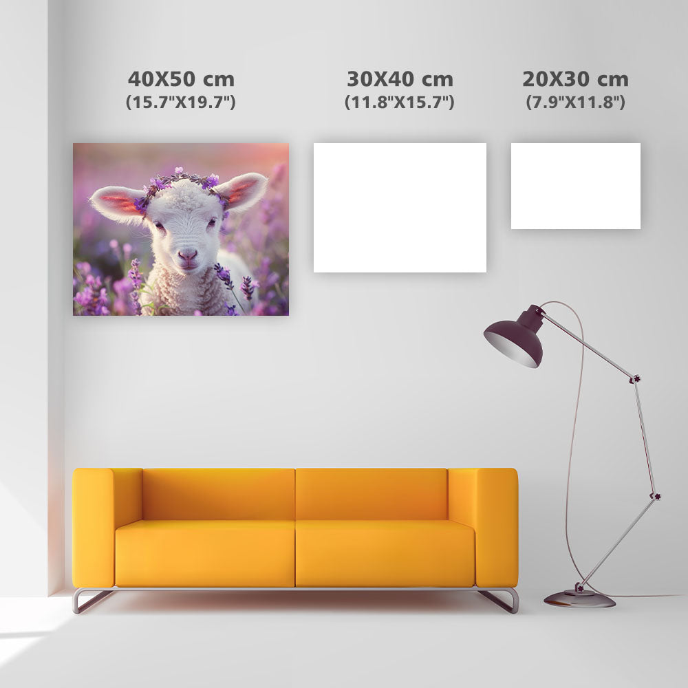 Lavender Lamb - Diamond Painting