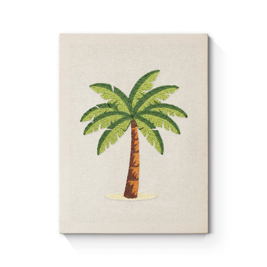 Tropical Palm Tree - Punch Needle