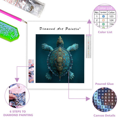Mystic Dragon Turtle - Diamond Painting