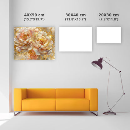 Golden Peony Palace - Diamond Painting