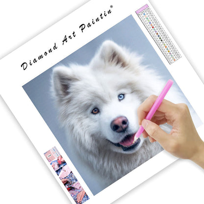 Samoyed Gentle Smile - Diamond Painting