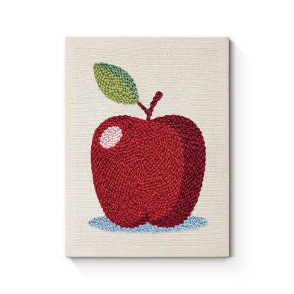 Apple Embroidery - Punch Needle