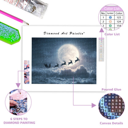Santa’s Sleigh Ride - Diamond Painting