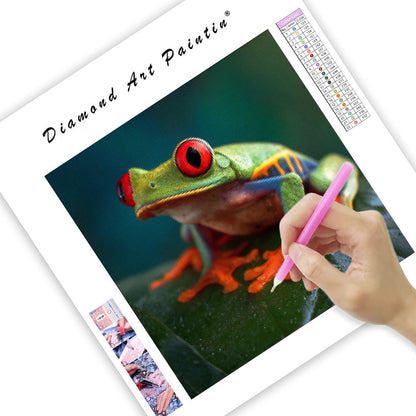 Red-eyed Tree Frog - Diamond Painting