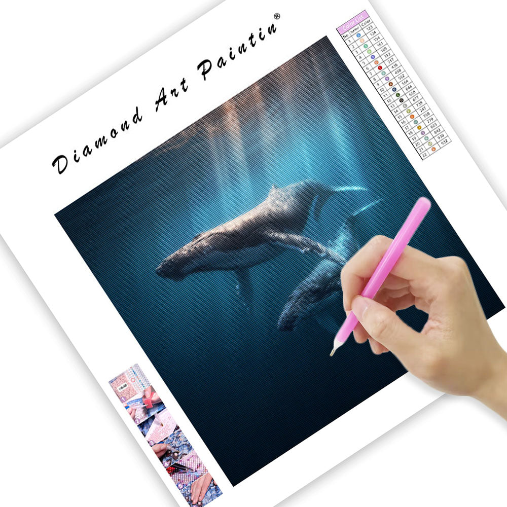 Humpback Whale and Calf - Diamond Painting