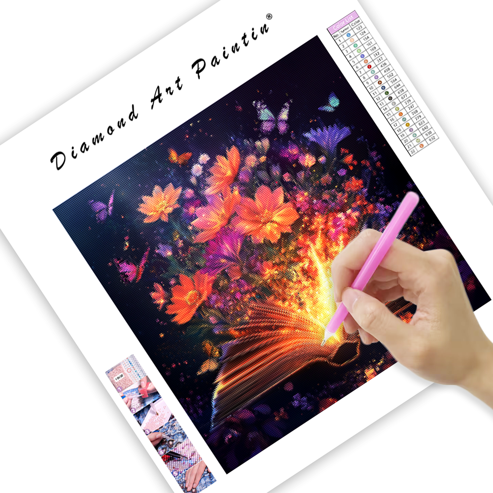 Flourishing Book of Magic - Diamond Painting