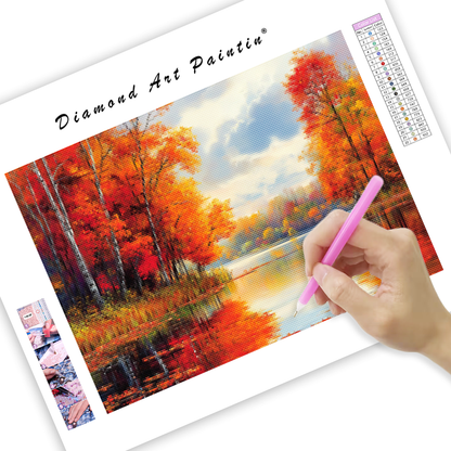 Autumn's Calm Embrace – Diamond Painting