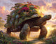 Tortoise with a Forest - Diamond Painting