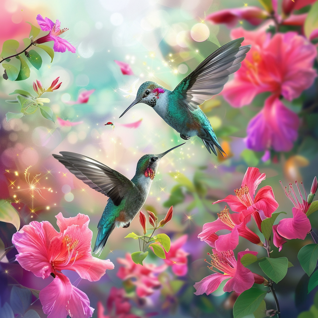 Dancing Nectar - Diamond Painting