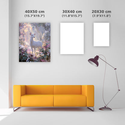 White Deer Light - Diamond Painting