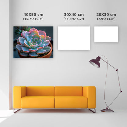Succulent Rosette - Diamond Painting