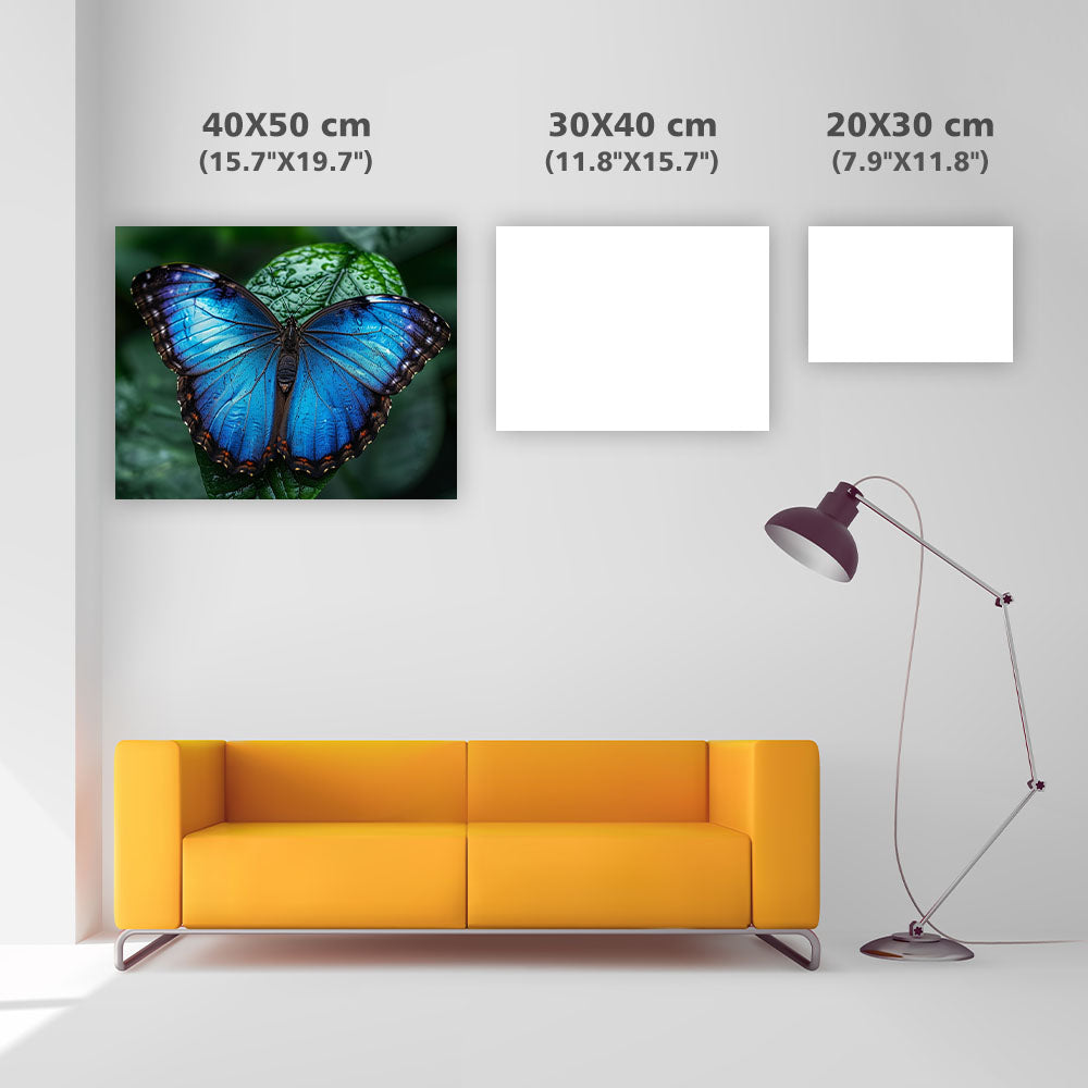 Blue Morpho Beauty - Diamond Painting