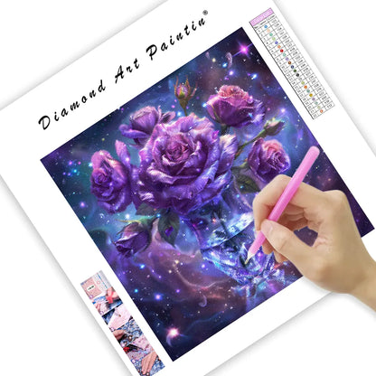 Galaxy Rose – Diamond Painting