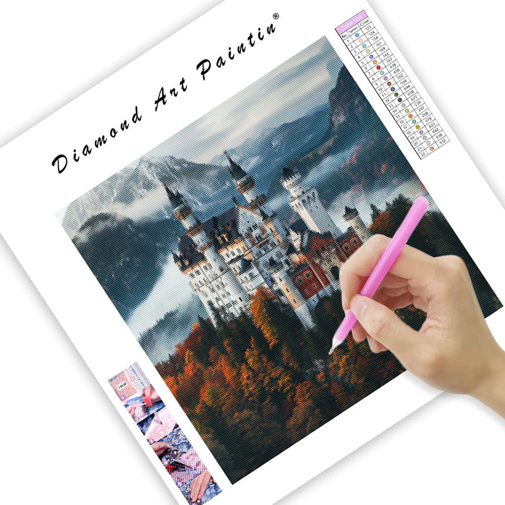 Fairytale Castle Mist - Diamond Painting
