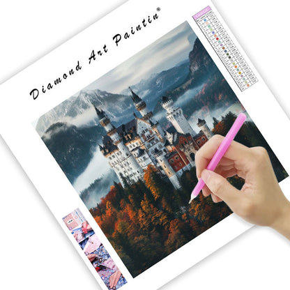 Fairytale Castle Mist - Diamond Painting
