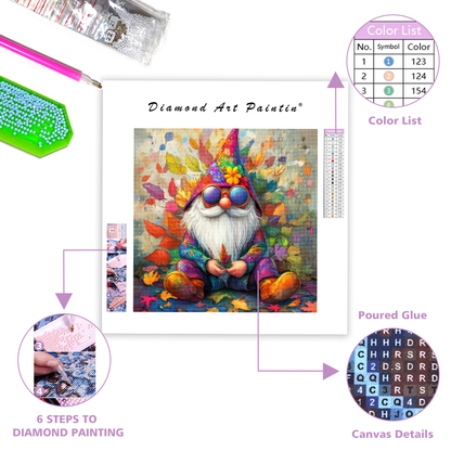 Psychedelic Gnome - Diamond Painting