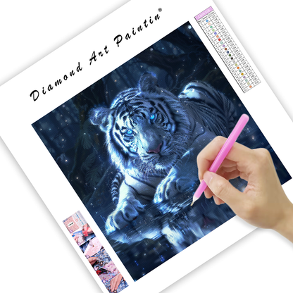 Crystal Tiger - Diamond Painting