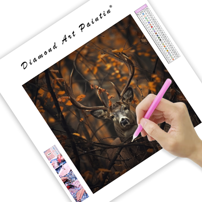 Giant Deer in the Forest - Diamond Painting