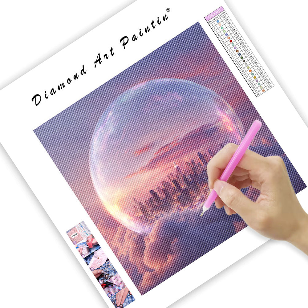 Bubble City - Diamond Painting