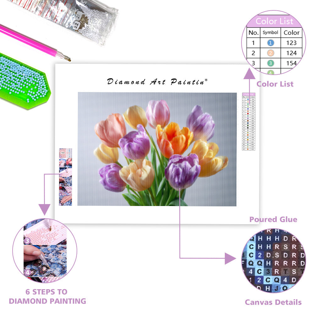 Tulips - Diamond Painting