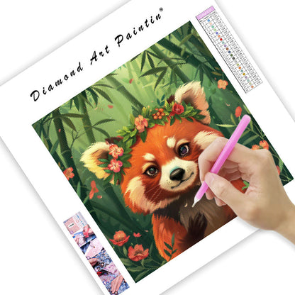 Bamboo Red Panda - Diamond Painting