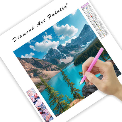Banff Turquoise Lake - Diamond Painting