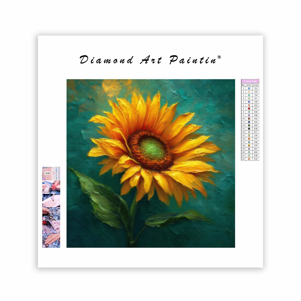 Golden Sunflower - Diamond Painting