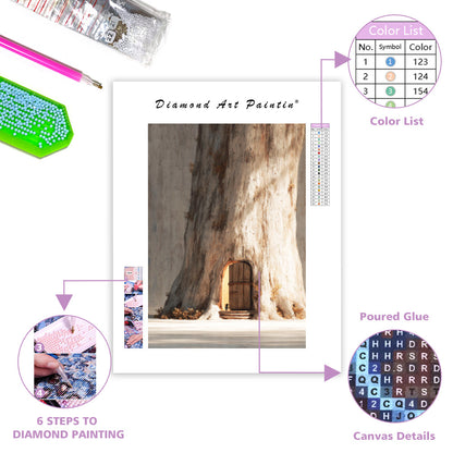 Tree Door Secret - Diamond Painting