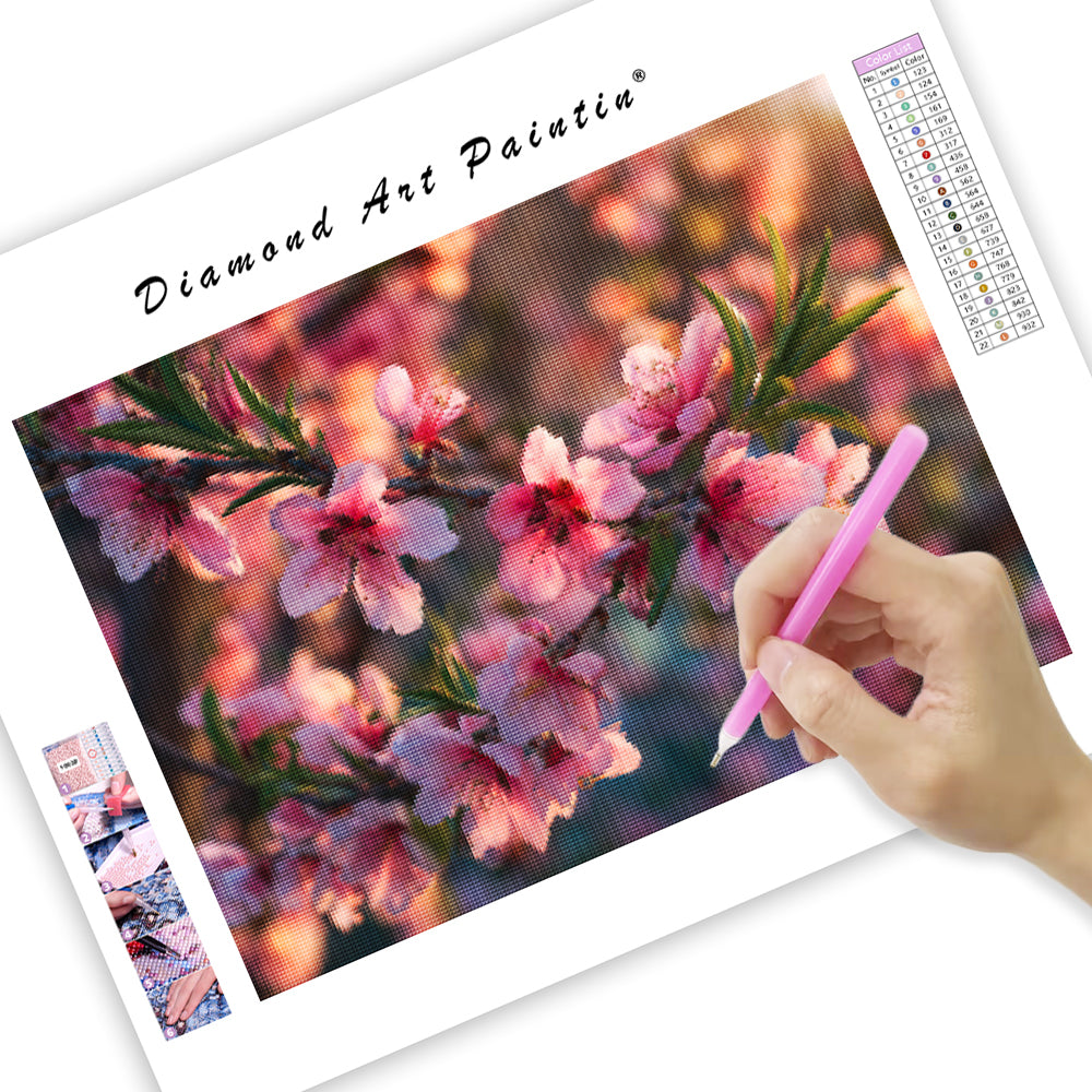 Peach Blossoms - Diamond Painting