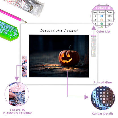 Pumpkin Night Glow - Diamond Painting