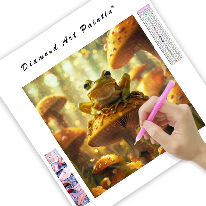 Mushroom Frog - Diamond Painting